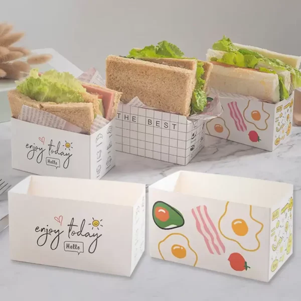 Custom Printed Single Sandwich Boxes - Image 3