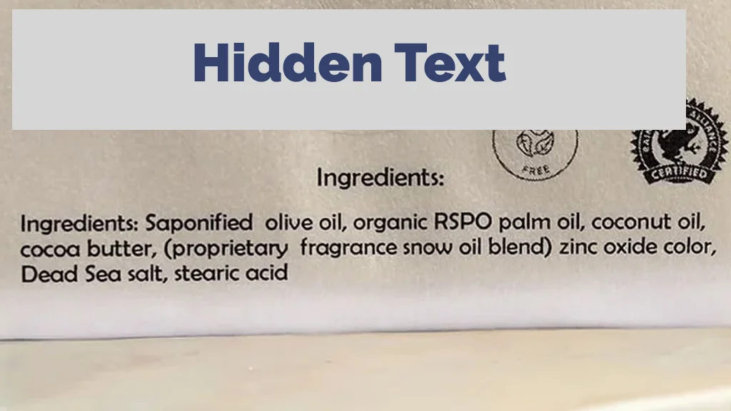 Soap Bar Label