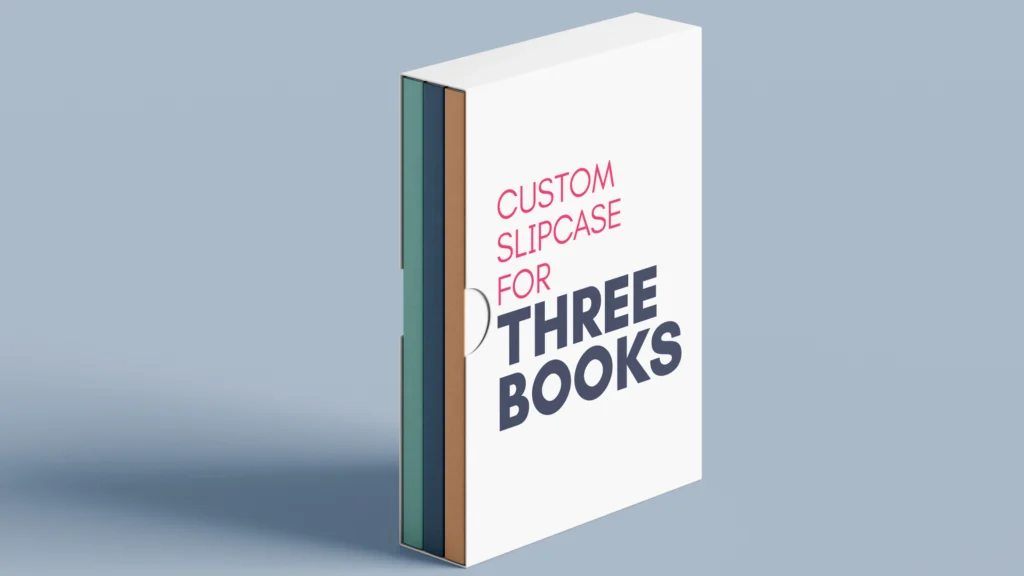 Custom Slipcase for Three Books - Custom Boxes for Less