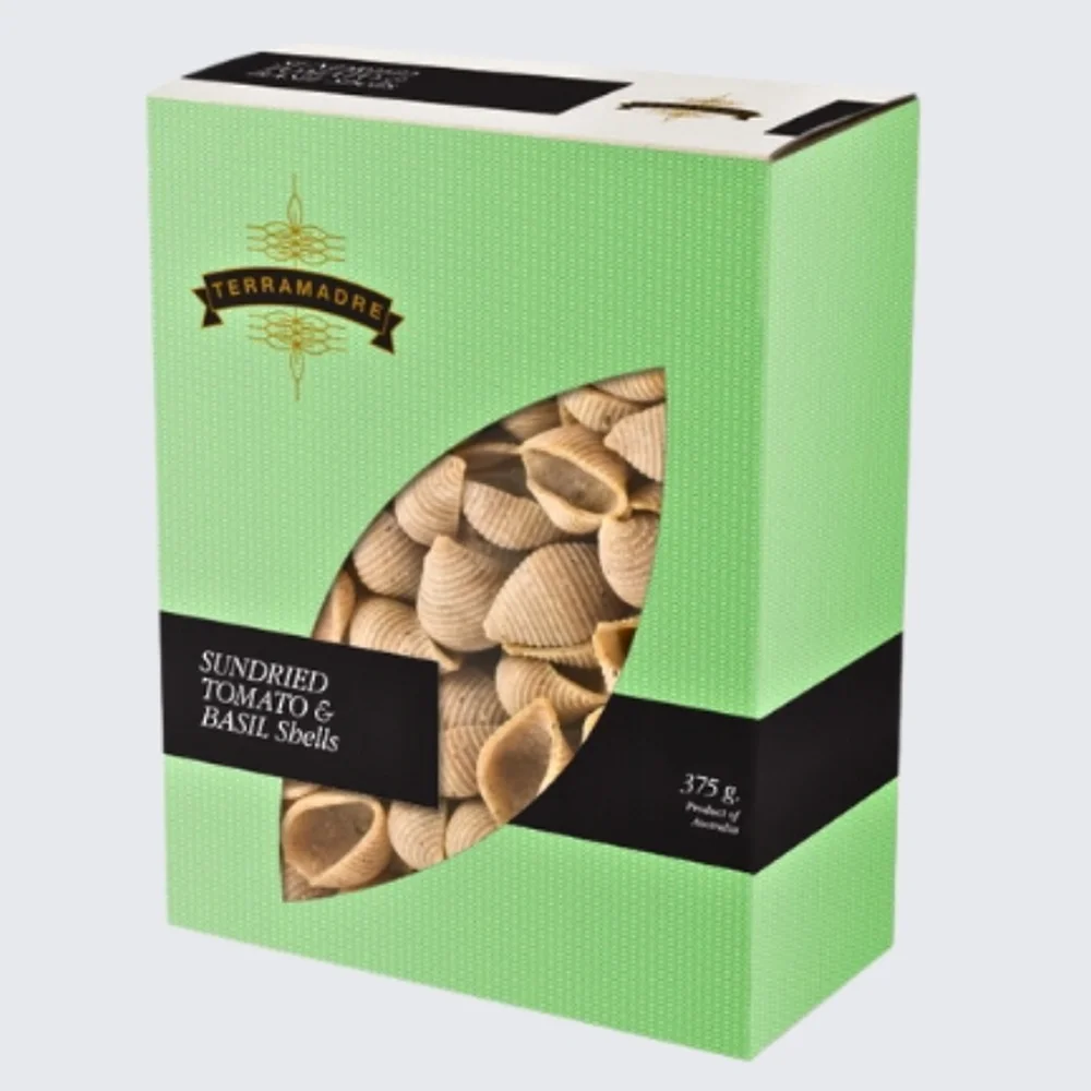 Custom shaped die-cut window tuck boxes