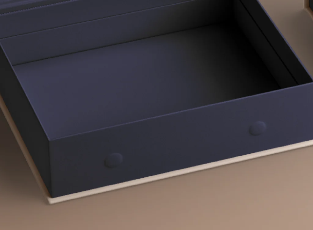 Front Flap of a Magnetic Closure Box